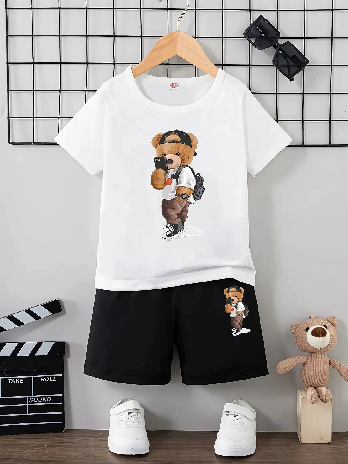 Summer Baby Boy Clothes Set Fashion Children Girls Printed Short Sleeve T-shirts Top and Shorts Bottom Outfits Kid Tracksuits
